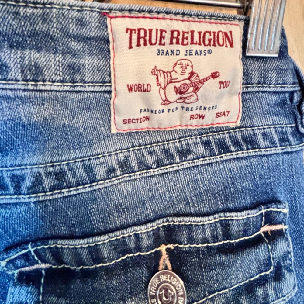 True Religion Mid Rise Bootcut Blue Jeans